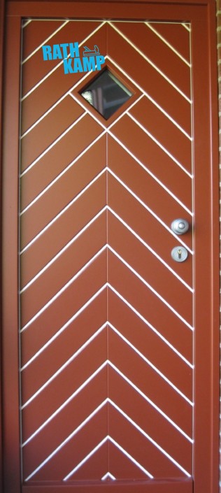 Nebeneingagstür rot-braun (3)